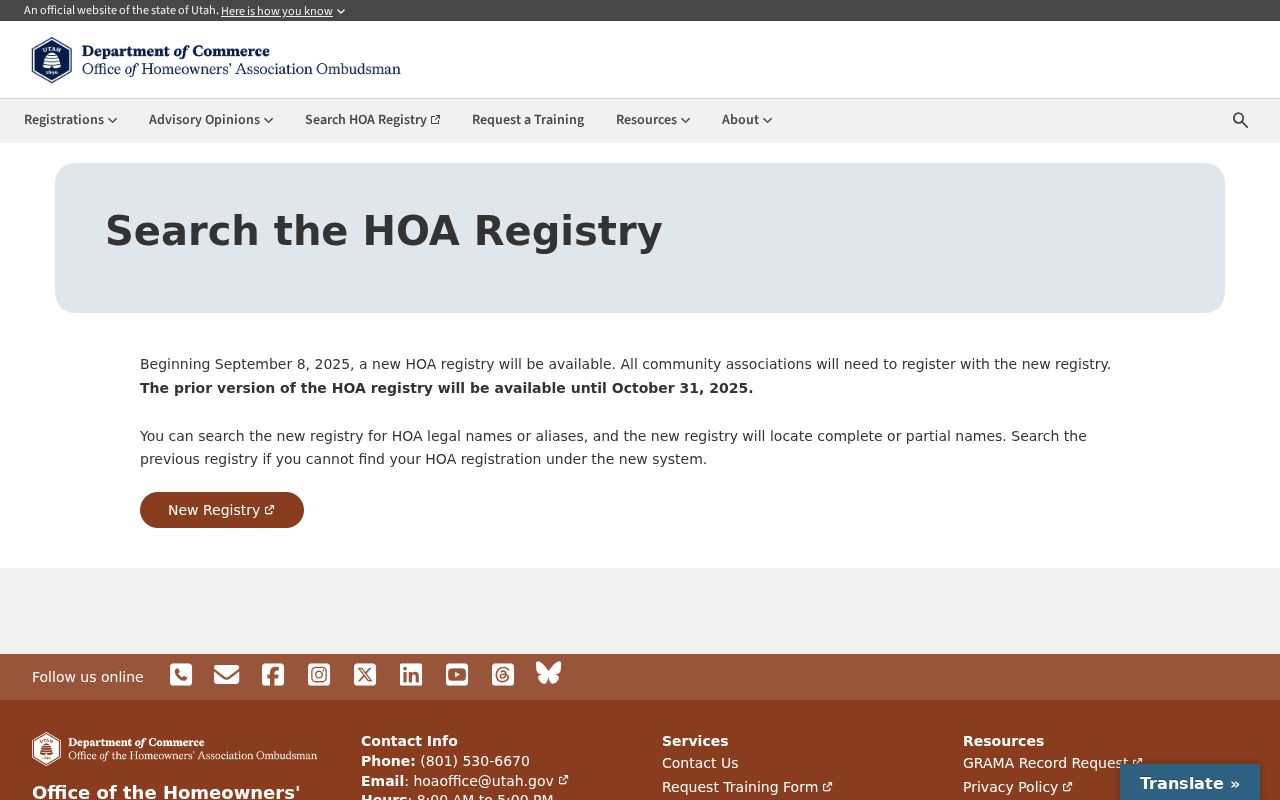 Layton neighbors research using the Utah HOA Registry